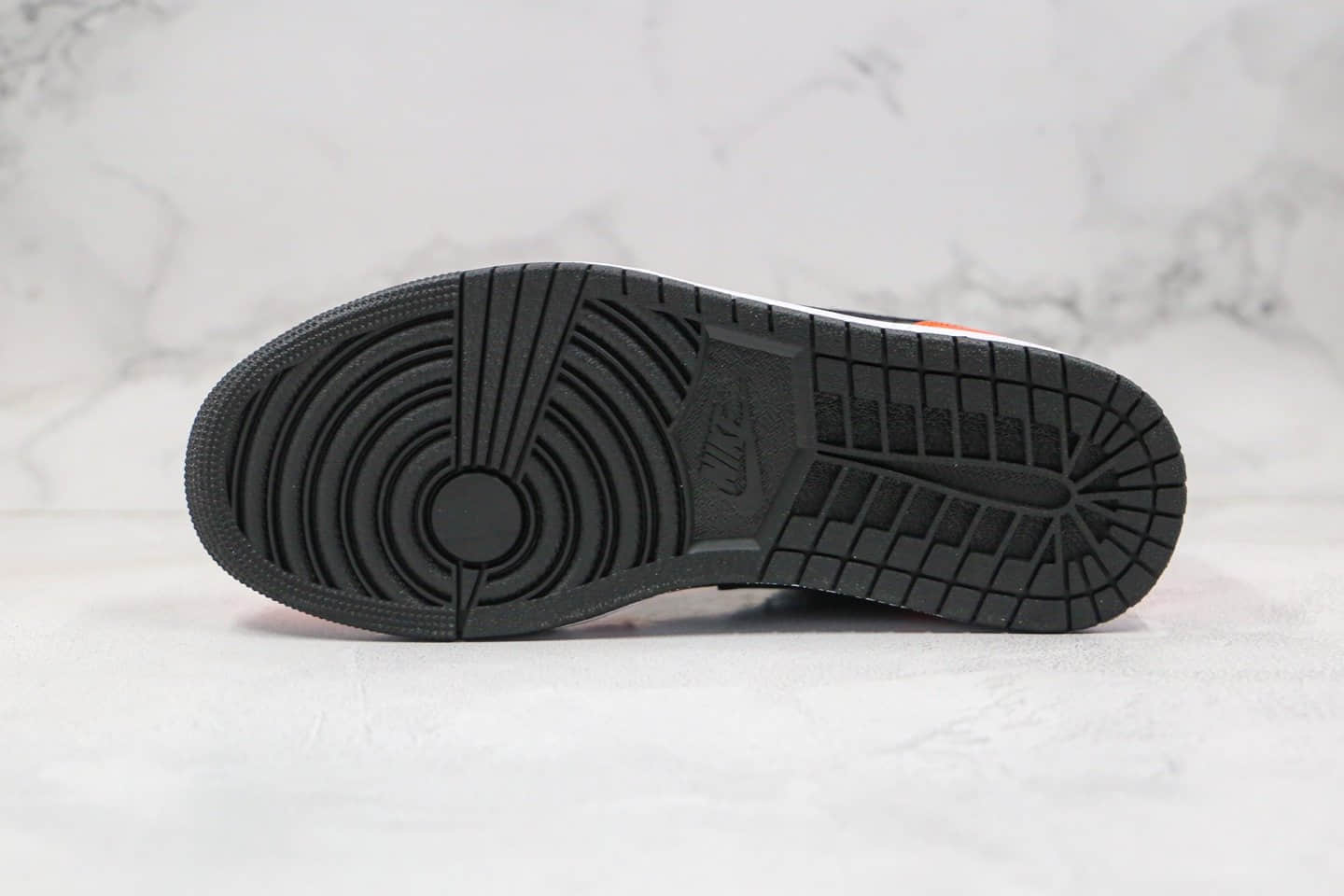 乔丹Air Jordan 1 Low纯原版本低帮AJ1黑扣碎黑橙色内置气垫正确后跟定型原厂头层皮革鞋面 货号：CK3022-008