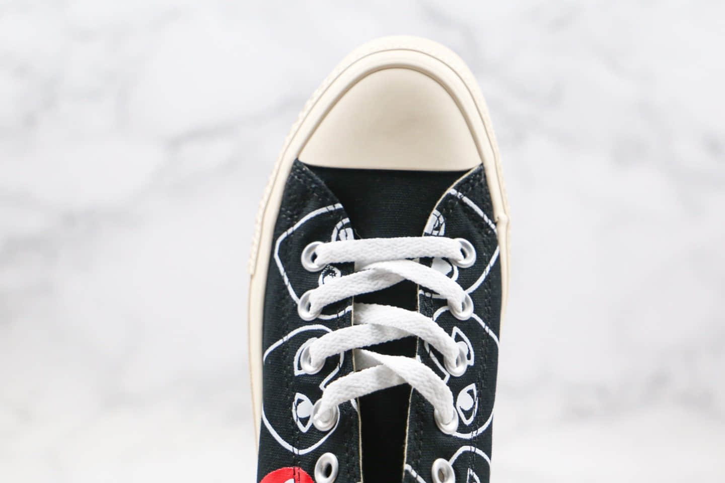 匡威PLAY COMME des GARÇONS x CONVERSE Chuck Taylor公司级版本川久保玲联名款低帮黑色小红心原厂硫化大底原楦头纸板打造