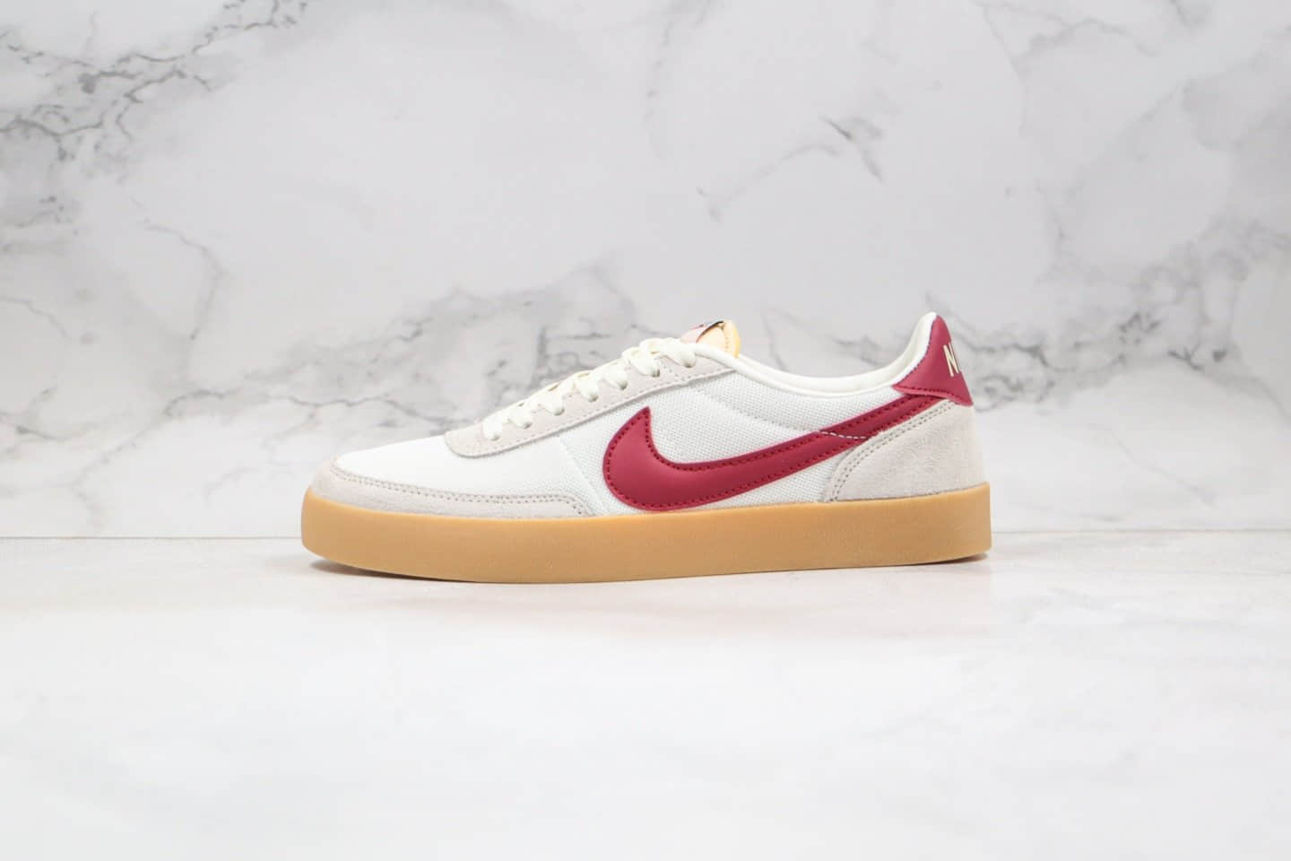 耐克Nike Killshot II Leather x J.Crew纯原版本联名款复古板鞋生胶米白酒红色正确网面鞋面 货号：AQ4133-100