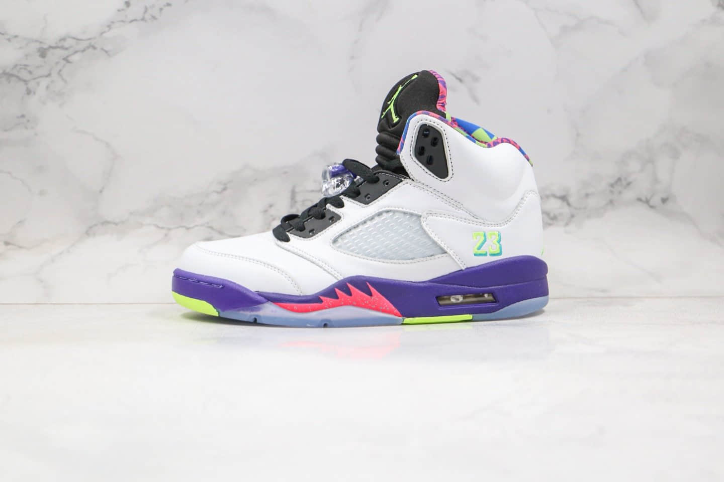 乔丹Air Jordan 5 Alternate Bel-Air纯原版本新鲜王子白紫色AJ5内置气垫原盒原标 货号：DB3335-100