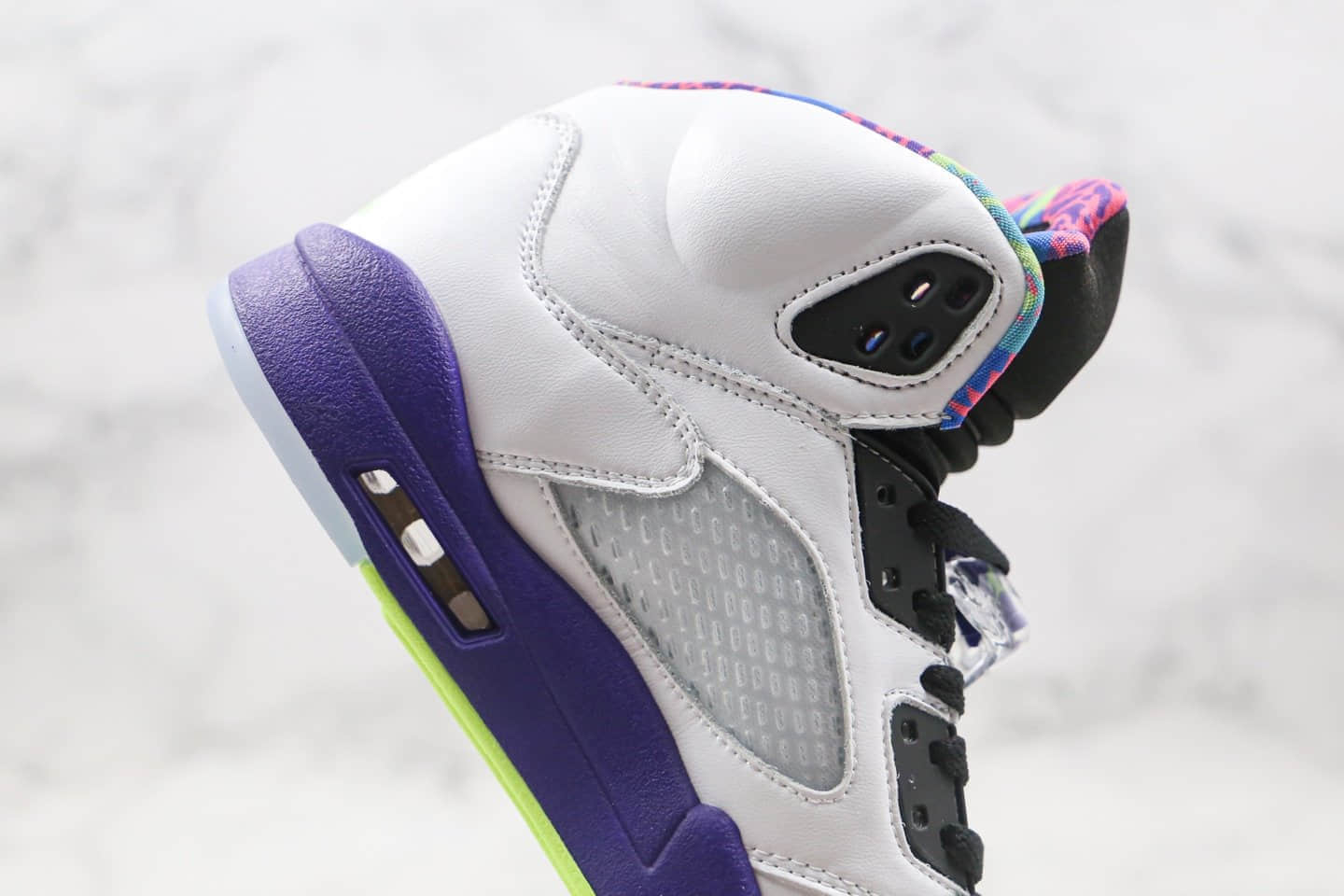 乔丹Air Jordan 5 Alternate Bel-Air纯原版本新鲜王子白紫色AJ5内置气垫原盒原标 货号：DB3335-100