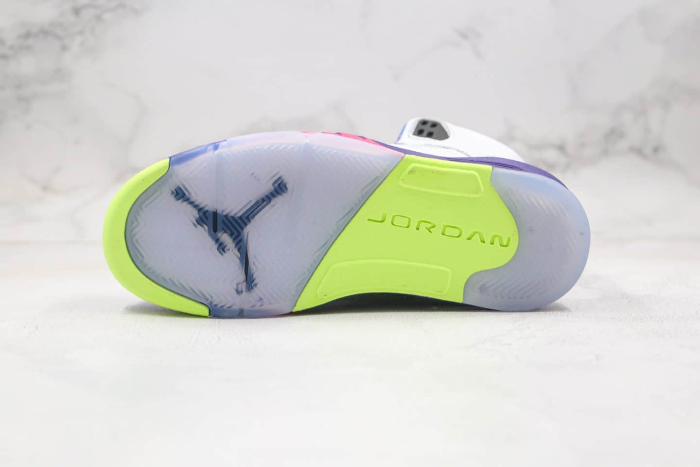 乔丹Air Jordan 5 Alternate Bel-Air纯原版本新鲜王子白紫色AJ5内置气垫原盒原标 货号：DB3335-100