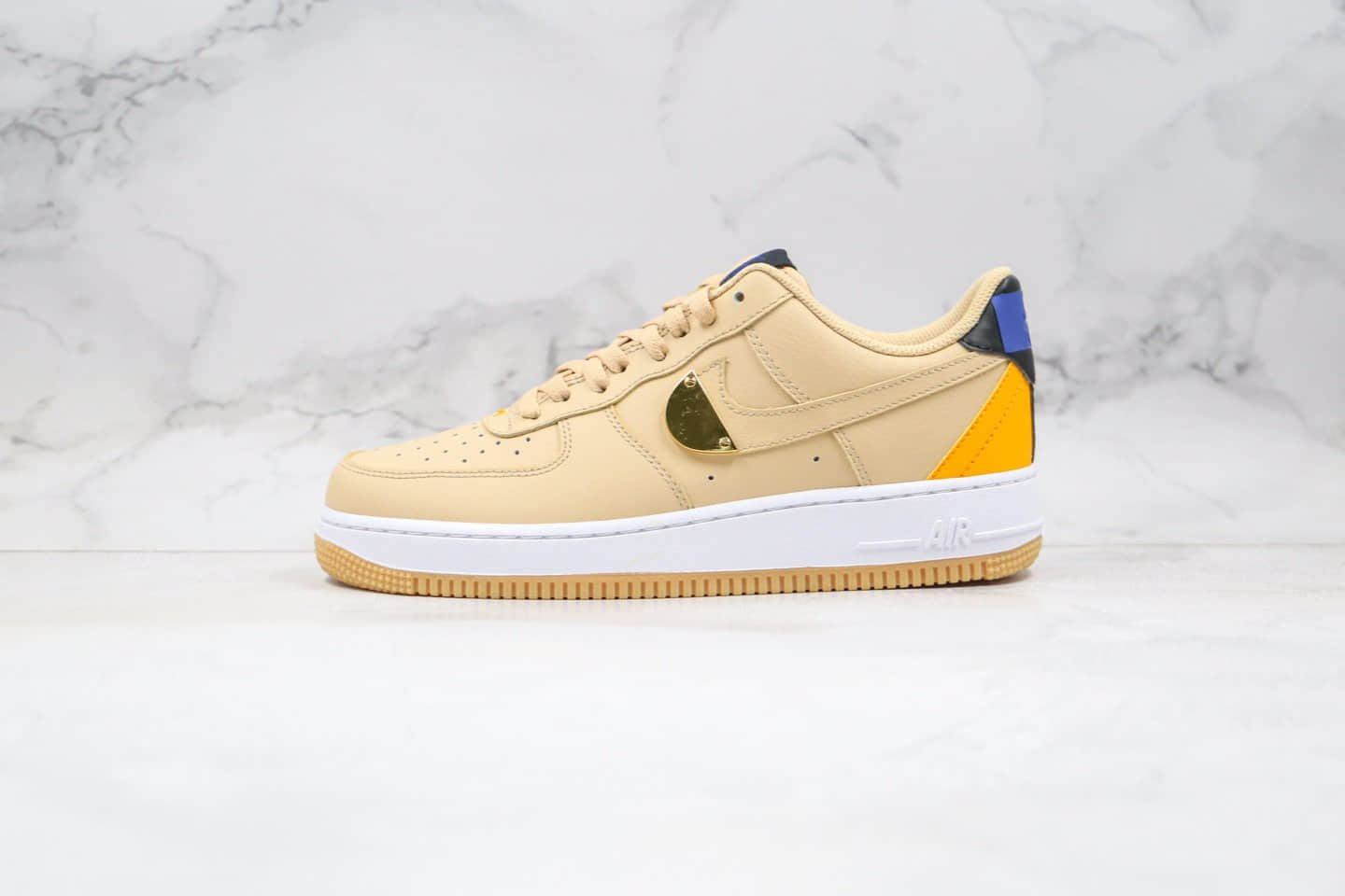 耐克Nike AIR FORCE 1 07 LV8 1HO20 NBA纯原版本联名款低帮空军一号金属探测仪栗棕色鸳鸯鞋面内置气垫 货号：CT2298-200