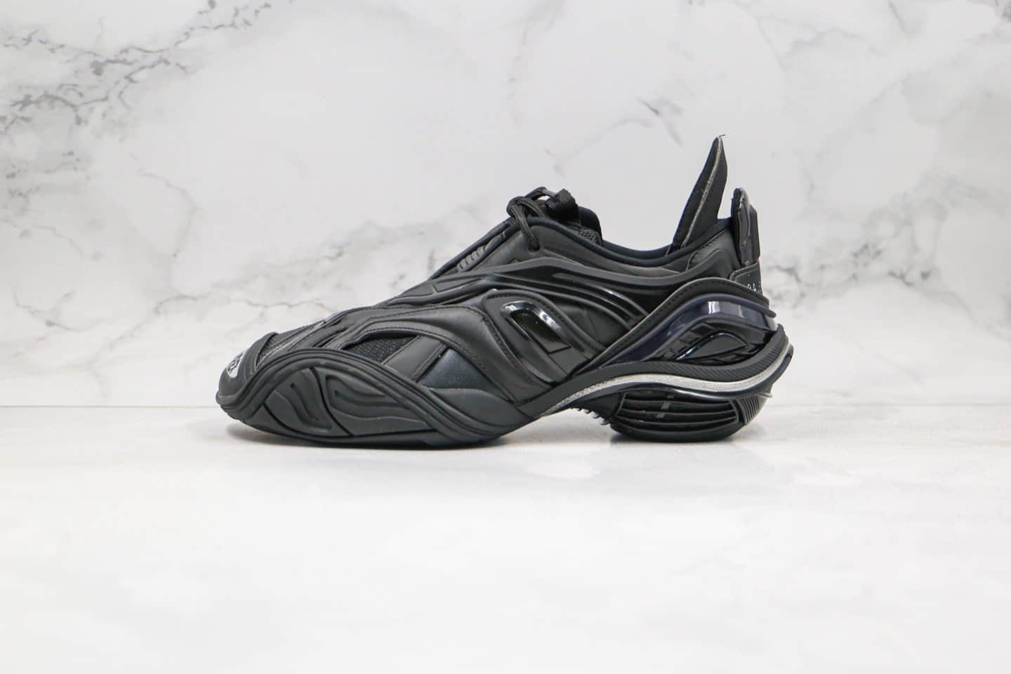 巴黎世家Balenciaga tyrex Sneaker Bicol Or Rubber Mesh Not Wash Black纯原版本复古老爹鞋第五代黑色原鞋开模正确细节全网首家实拍