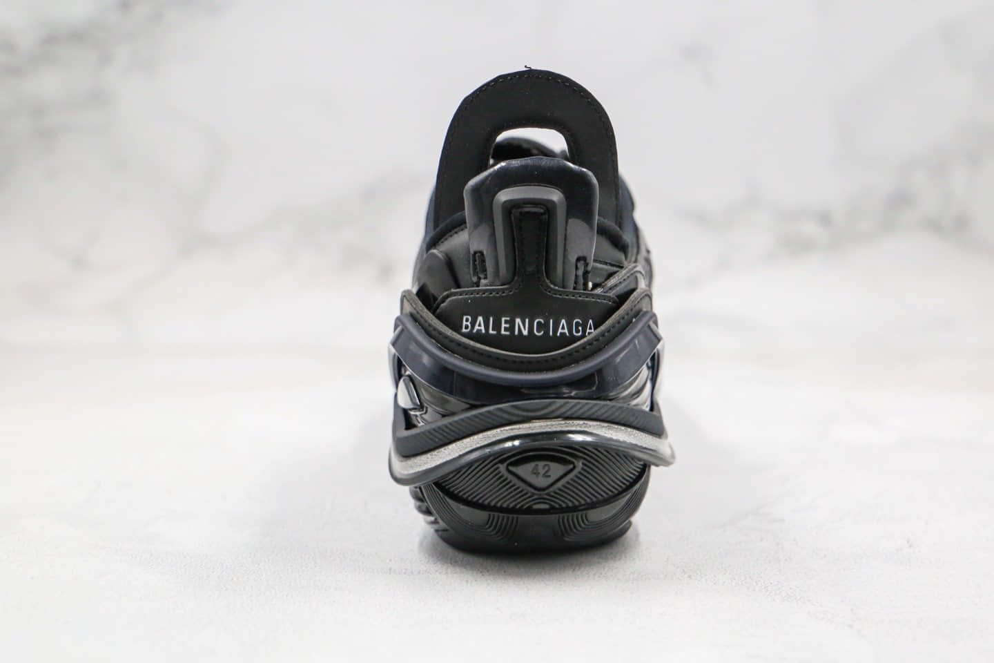 巴黎世家Balenciaga tyrex Sneaker Bicol Or Rubber Mesh Not Wash Black纯原版本复古老爹鞋第五代黑色原鞋开模正确细节全网首家实拍