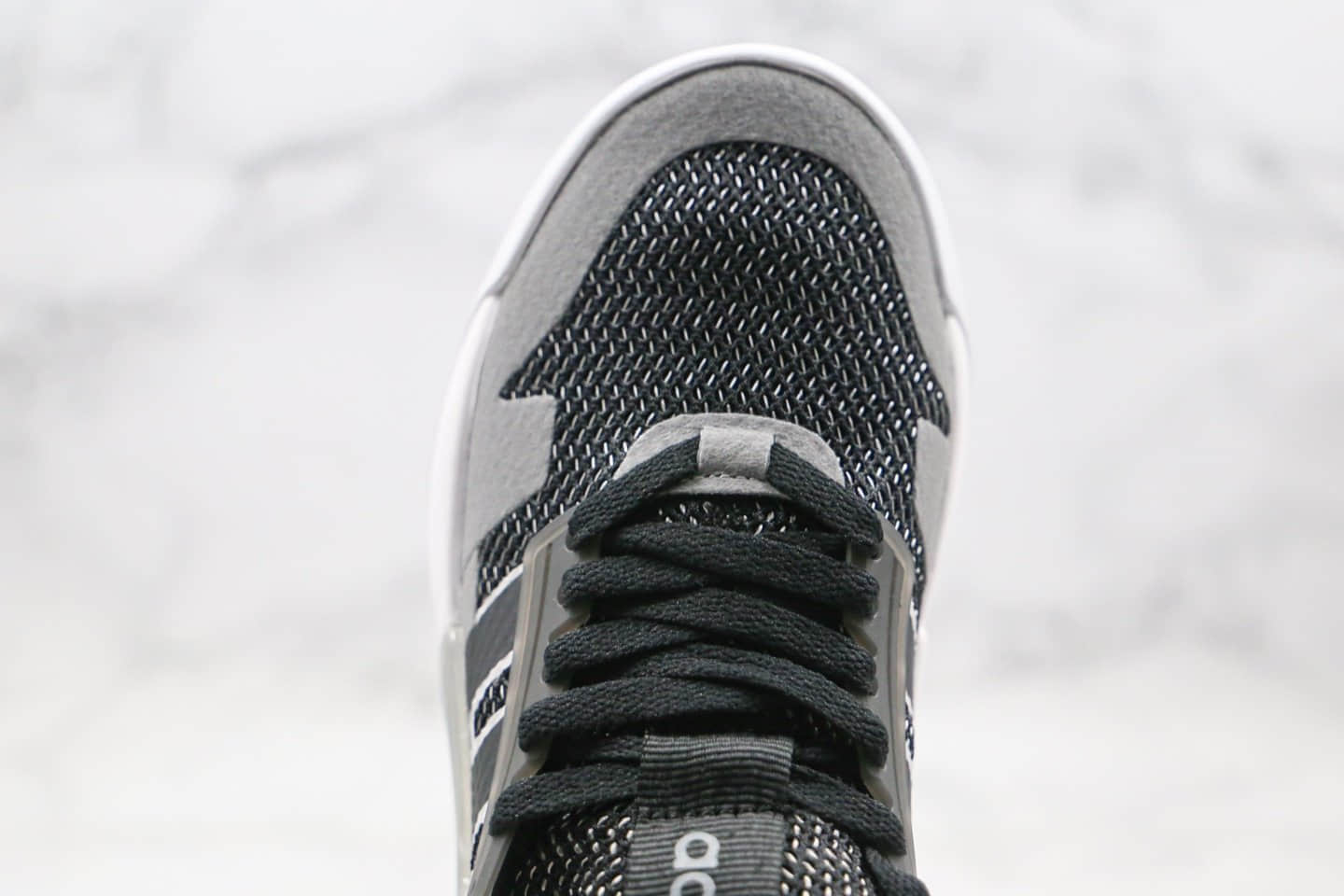 阿迪达斯Adidas neo PLAY9TIS 2.0纯原版本高帮NEO三条纹运动板鞋黑灰色原盒原标一比一开模打造 货号：EF0609