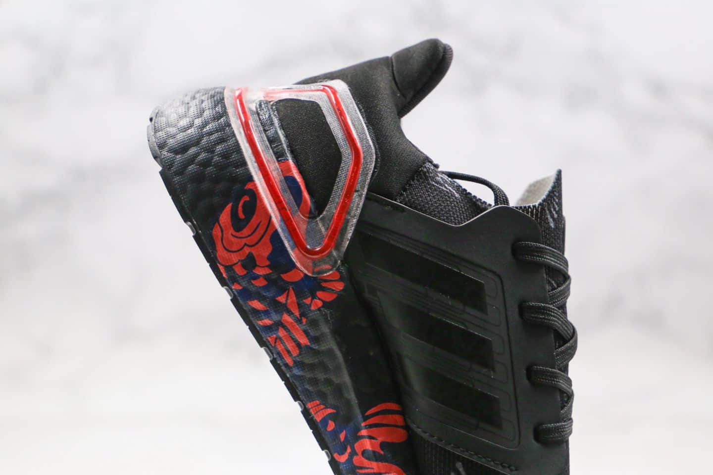 阿迪达斯Adidas UltraBOOST 20 CNY纯原版本爆米花跑鞋UB6.0中国限定福字黑红配色原盒原标 货号：FW5677