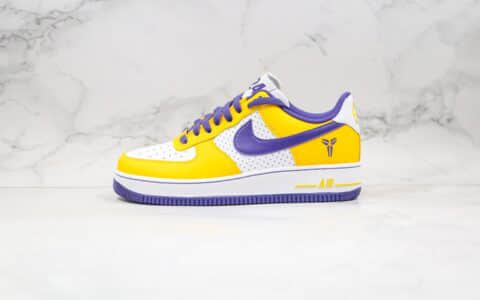 耐克Nike Air Force 1 x Kobe纯原版本科比联名纪念款低帮空军一号黄绿色内置气垫原盒配件 货号：314192-151