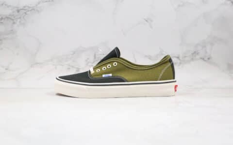 万斯Vans Vault OG Authentic LX公司级版本低帮安娜海姆2020年春季新款黑绿色原盒原标原楦头纸板打造