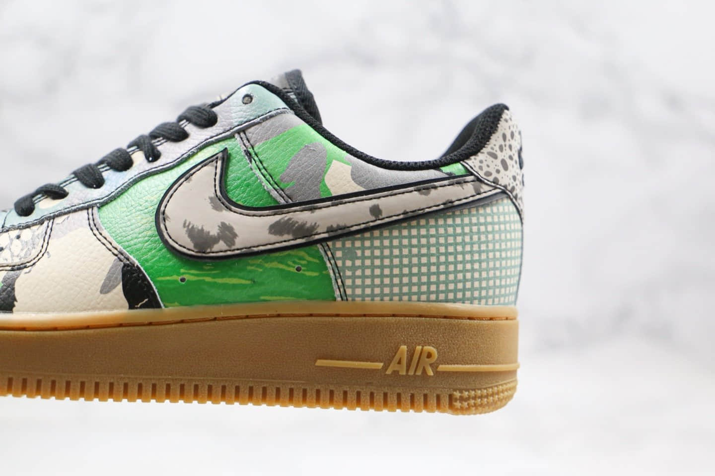 耐克Nike Air Force 1 Low City Of Dreams纯原版本低帮空军一号芝加哥主题豹纹野兽风格花纹拼接内置气垫原盒原标 货号：CT8441-002