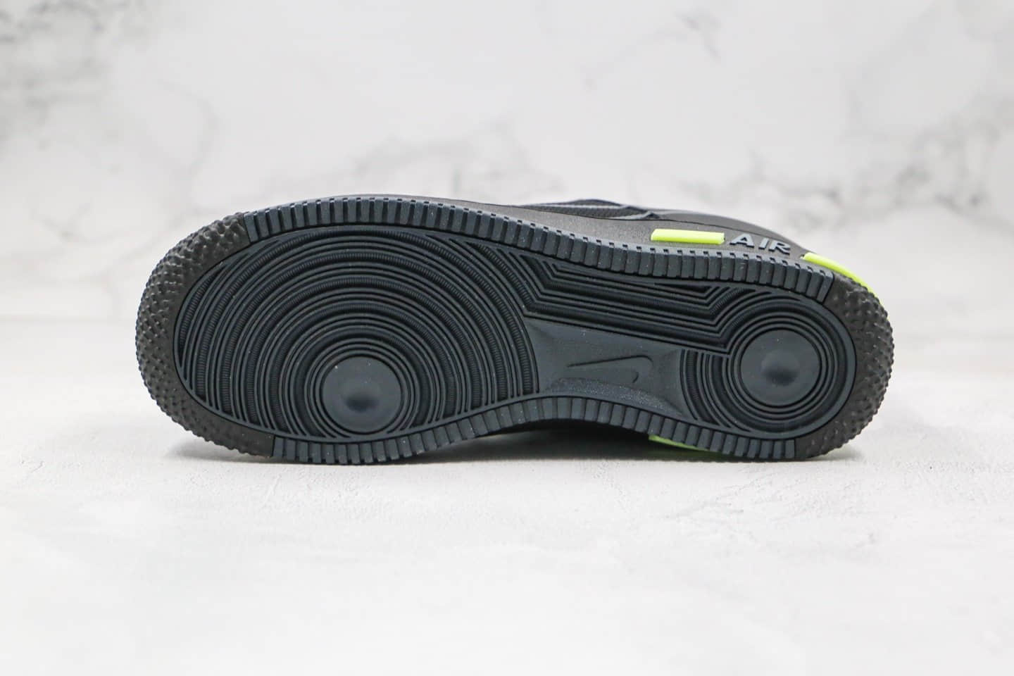 耐克Nike AIR FORCE 1 REACT WHITE D MS X纯原版本低帮空军一号涂鸦波纹黑蓝绿色内置气垫正确鞋面卡色 货号：CD4366-001