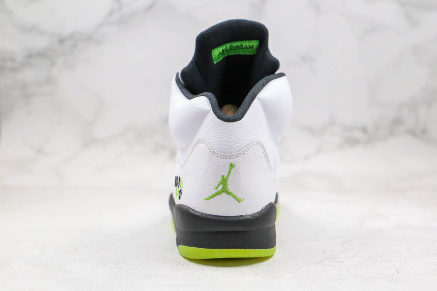 乔丹Air Jordan 5 Retro Quai 54纯原版本法国巴黎街球赛限定AJ5白绿色原盒原标原档案数据开发 货号：467827-105