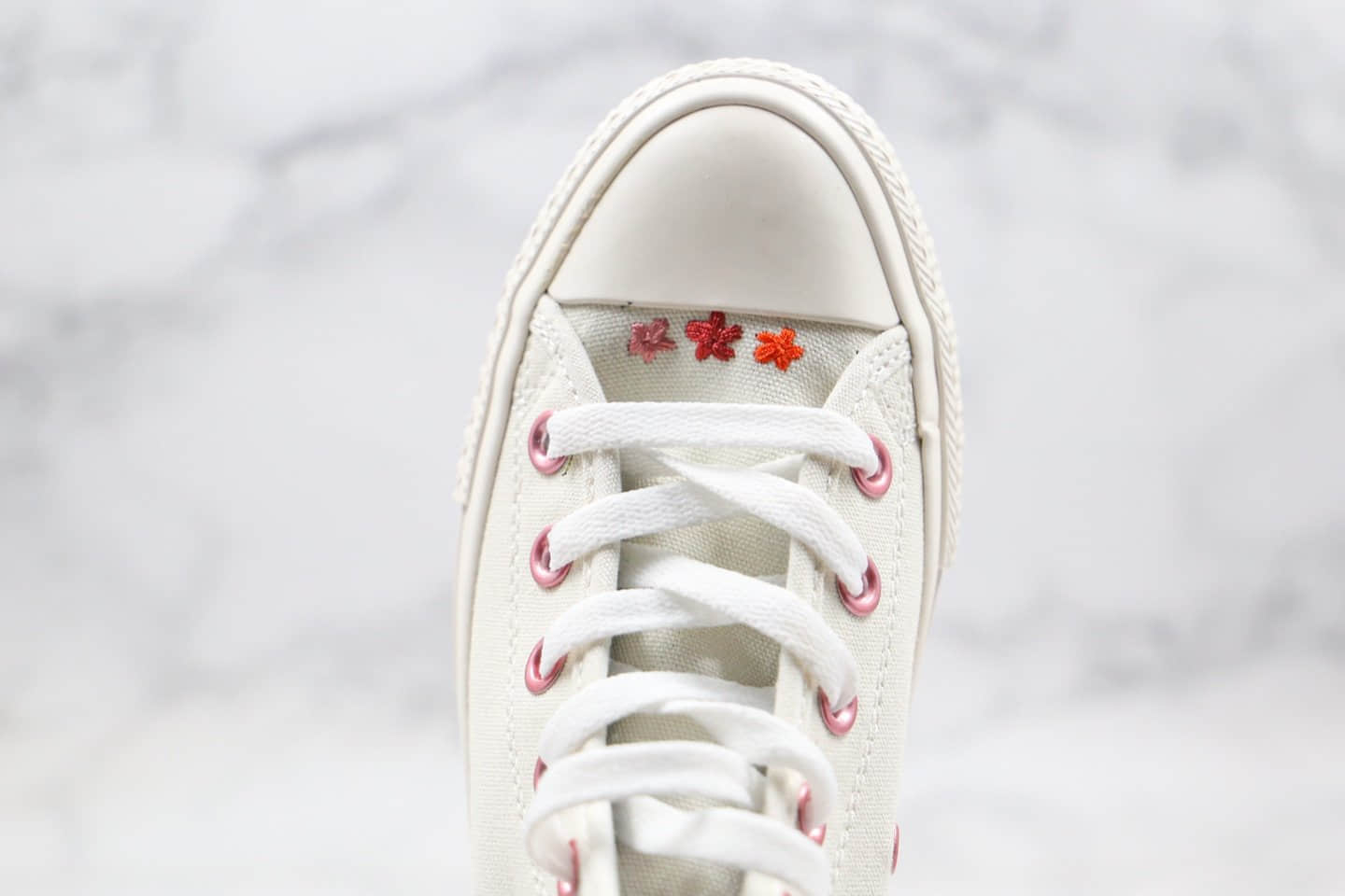 匡威Converse Chuck 70公司级版本高帮花卉白色花草刺绣配色原厂硫化大底正确硅蓝软中底