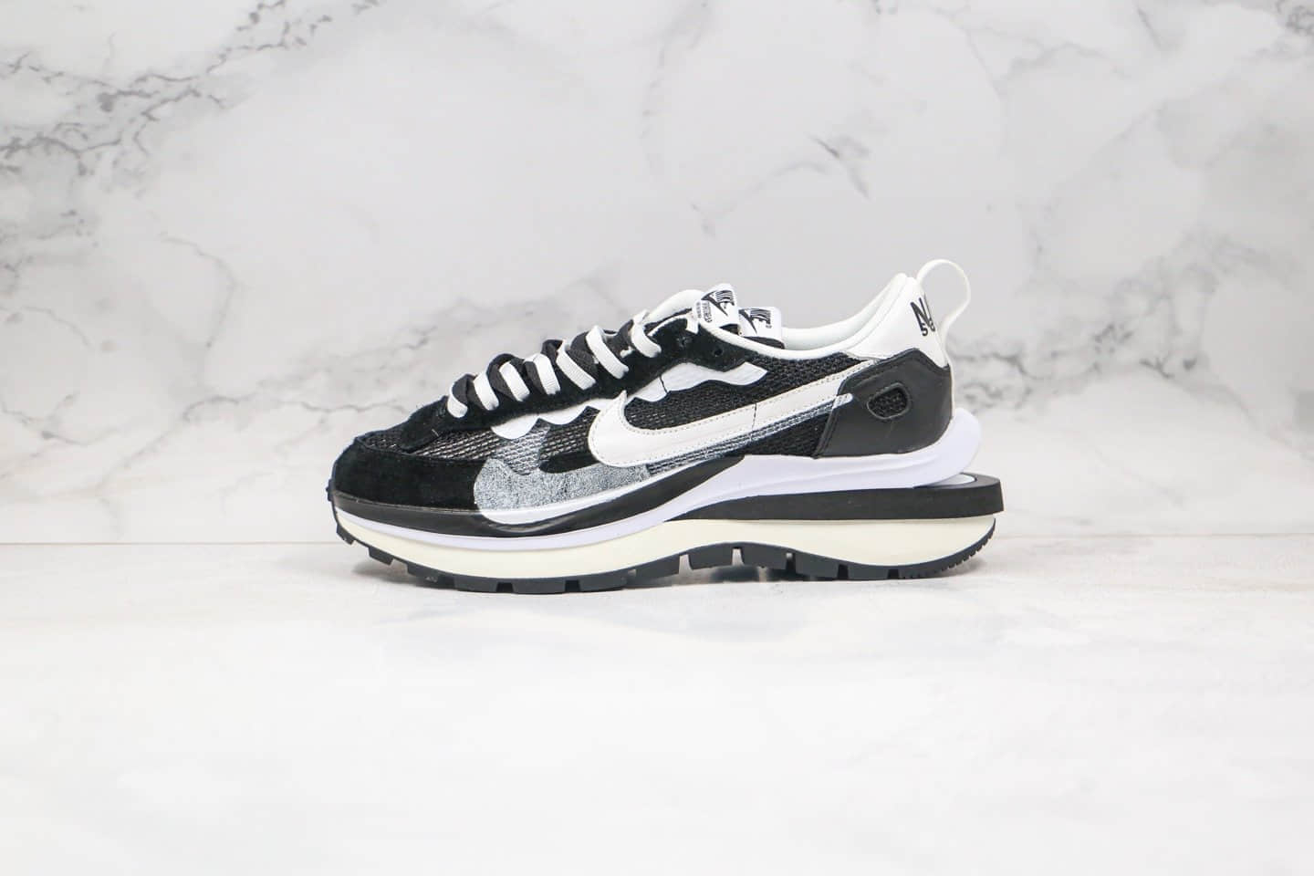 耐克Sacai x Nike Pegasus VaporFly SP Green Yellow Black White纯原版本联名款华夫重叠双钩走秀款马拉松解构鞋黑白色原盒原标原楦头纸板打造 货号：BV0073-001