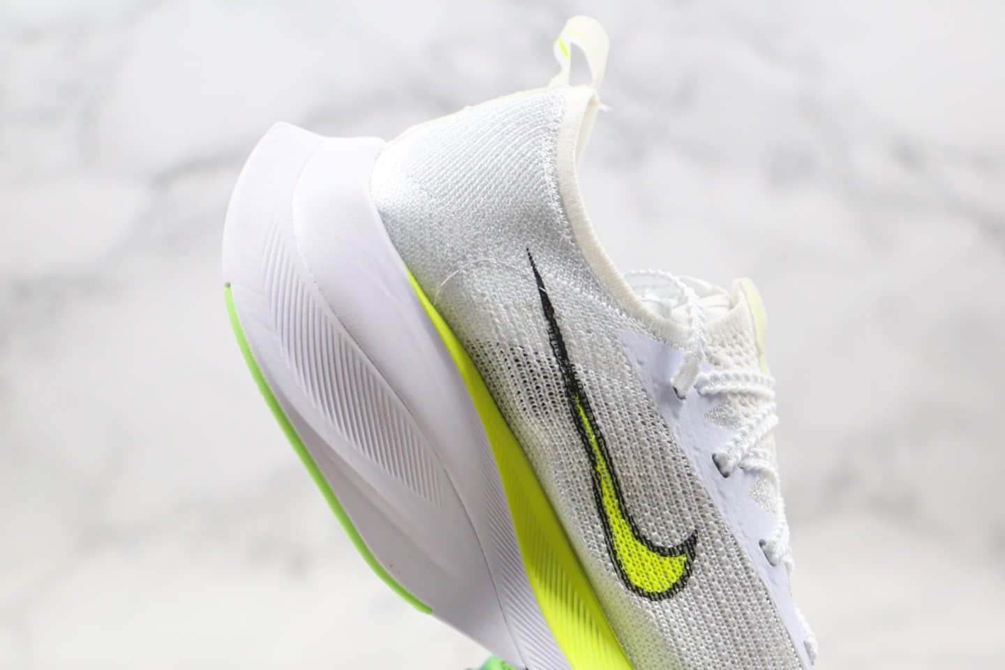耐克Nike Air Zoom Alphafly NEXT%「破2」纯原版本马拉松慢跑鞋白黄色内置气垫真实碳板支持高强度长跑 货号：CI9925-013