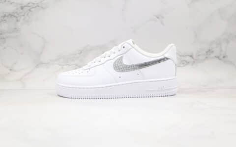 耐克Nike Air Force 1 Low纯原版本低帮空军一号马毛勾白黑色蛇纹鸳鸯钩配色内置气垫原档案数据开发 货号：CW7567-100