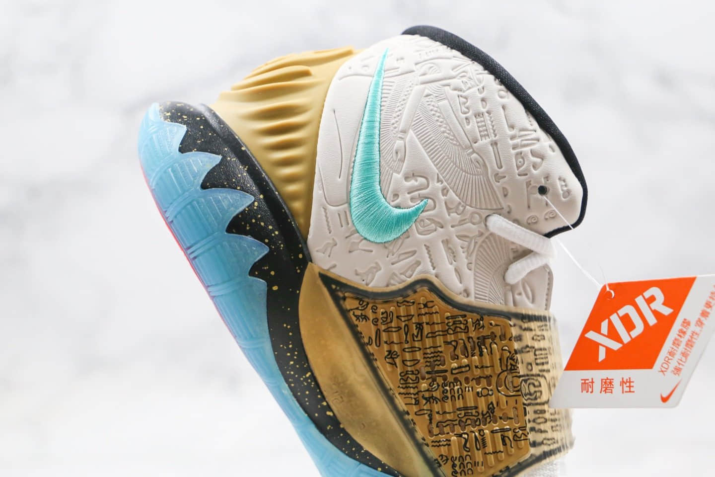 耐克Nike Kyrie 6 Golden Mummy xConcepts纯原版本欧文6代联名款埃及法老木乃伊配色内置气垫支持实战 货号：CU5572-149