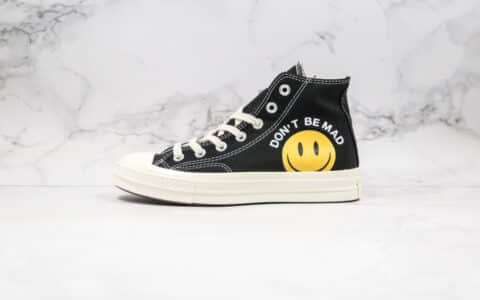 匡威Converse Chuck Taylor AllStar 70 Hi公司级版本高帮笑脸治愈系列双围条原厂硫化正确硅蓝PU软中底