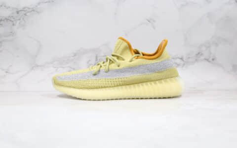 阿迪达斯Adidas Yeezy 350 Boost V2 Desert Sage纯原版本椰子350V2丁黄侧透满天星原厂巴斯夫爆米花大底 货号：FX9034