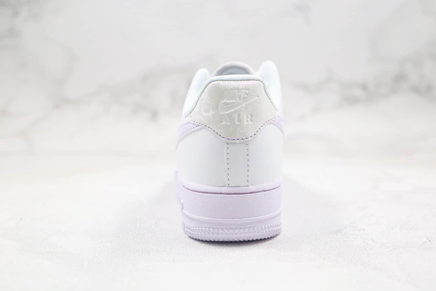 耐克Nike air force 1纯原版本低帮空军一号香芋紫贝壳紫外线配色内置气垫原盒原标 货号：CU3449-100