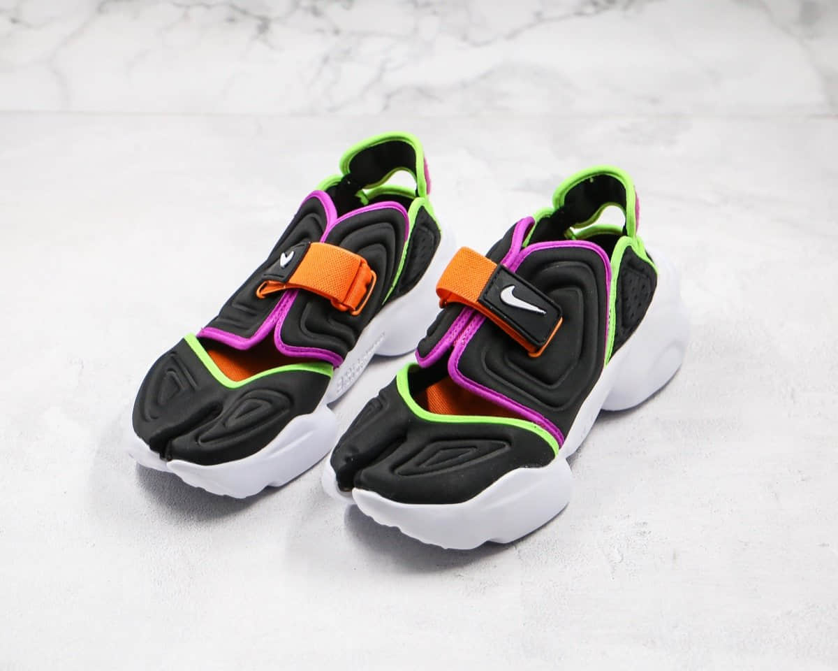 耐克Nike Aqua Rift Summit White纯原版本分脚趾二代黑紫色原盒原标正确鞋面卡色高清洁度 货号：BQ4797-001
