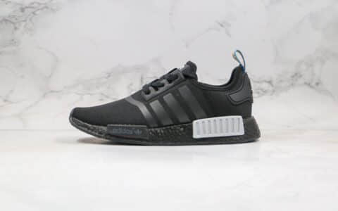 阿迪达斯Adidas NMD R1纯原版本黑银色撞色爆米花跑鞋原盒原标原档案数据开发 货号：Q47261