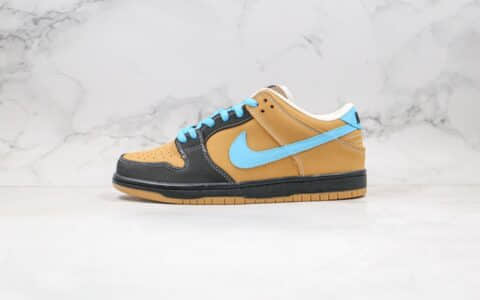 耐克Nike Dunk Low x Slam City Pro SB纯原版本低帮SB DUNK板鞋联名款耶稣蓝棕色内置真Zoom气垫原盒配件 货号：304292-201