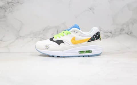 耐克Nike Air Max 1 Daisy Pack纯原版本气垫鞋权志龙同款小雏菊内置真实气垫原盒原标 货号：CW5861-100