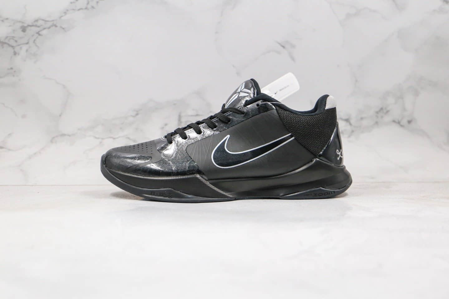 耐克Nike Zoom Kobe 5 Blackout纯原版本科比5代黑武士篮球鞋内置真纤维碳板支持实战 货号：386429-003