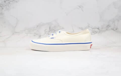 万斯Vans AUTHENTIC公司级版本低帮安纳海姆白色LOGO印花系列原厂硫化原楦头纸板打造