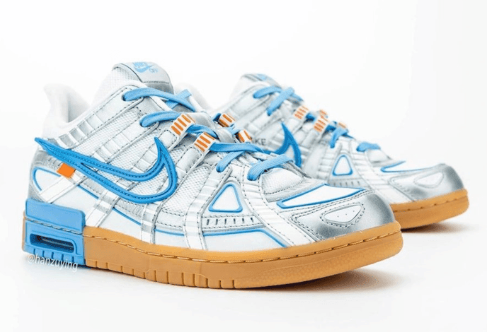 OW x Nike Air Rubber Dunk新配色曝光！清爽复古！ 货号：CU6015-100