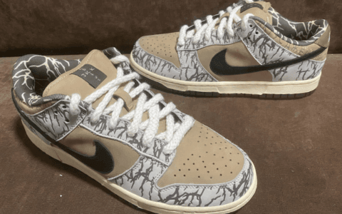 Travis Scott x Nike SB Dunk Low早期样品实物细节图曝光！或将市售！