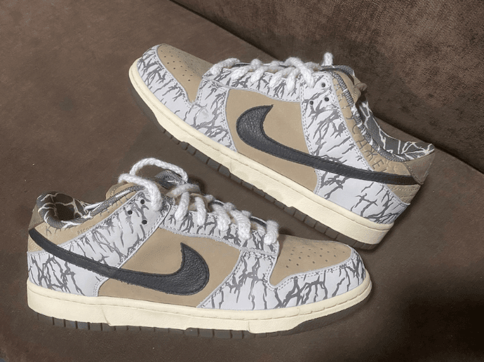 Travis Scott x Nike SB Dunk Low早期样品实物细节图曝光！或将市售！