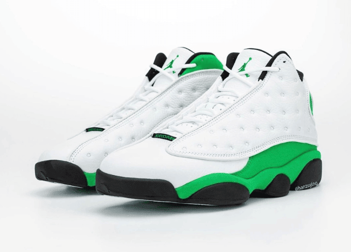 酷似天价雷阿伦 PE！AJ13 “Lucky Green”最新实物图曝光！ 货号：DB6537-113