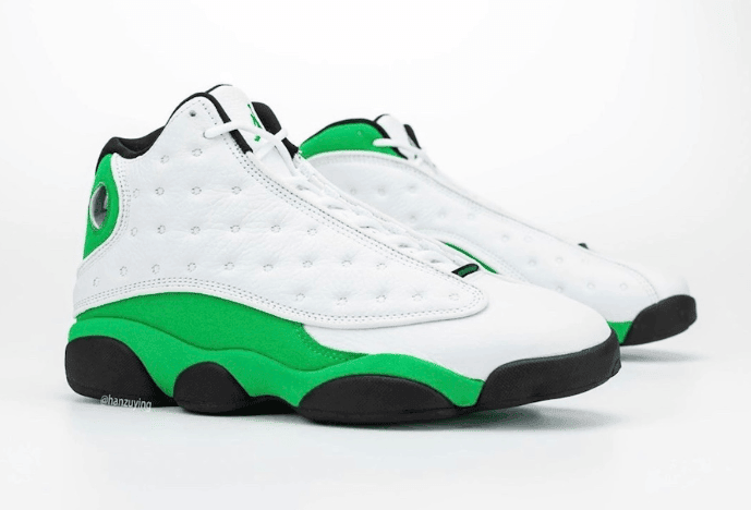 酷似天价雷阿伦 PE！AJ13 “Lucky Green”最新实物图曝光！ 货号：DB6537-113