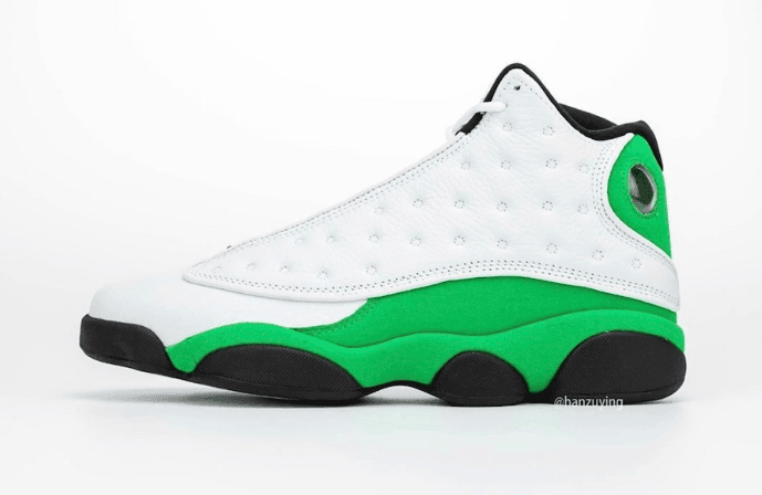 酷似天价雷阿伦 PE！AJ13 “Lucky Green”最新实物图曝光！ 货号：DB6537-113