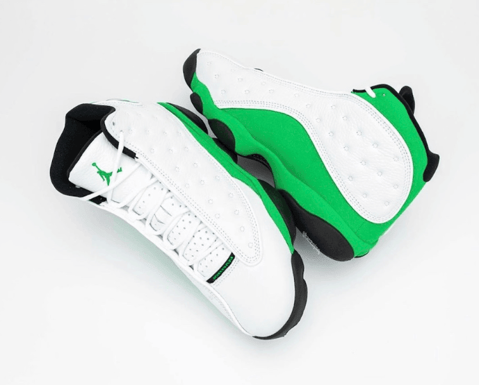 酷似天价雷阿伦 PE！AJ13 “Lucky Green”最新实物图曝光！ 货号：DB6537-113