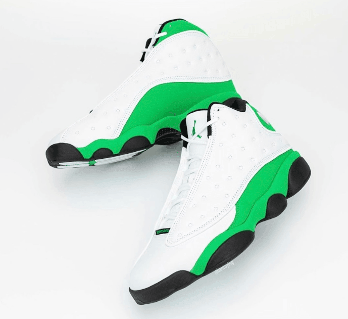 酷似天价雷阿伦 PE！AJ13 “Lucky Green”最新实物图曝光！ 货号：DB6537-113