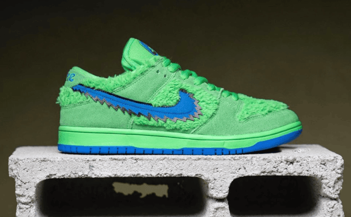 Grateful Dead x Nike SB Dunk Low黄色小熊细节图曝光！