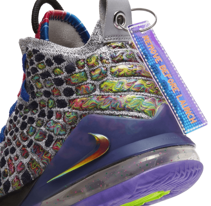 LeBron 17 “What The”官图释出！视觉效果超吸睛！ 货号：CV8079-900