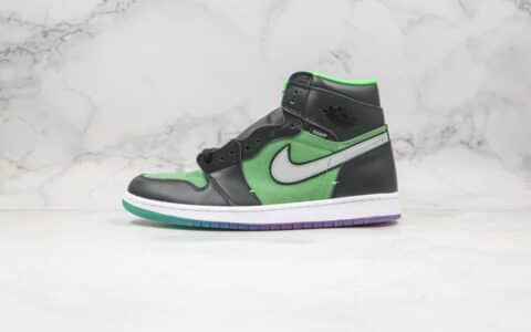 乔丹Air Jordan 1 High Zoom Rage Green公司级版本高帮AJ1黑绿色水晶底正确后跟定型 货号：CK6637-002