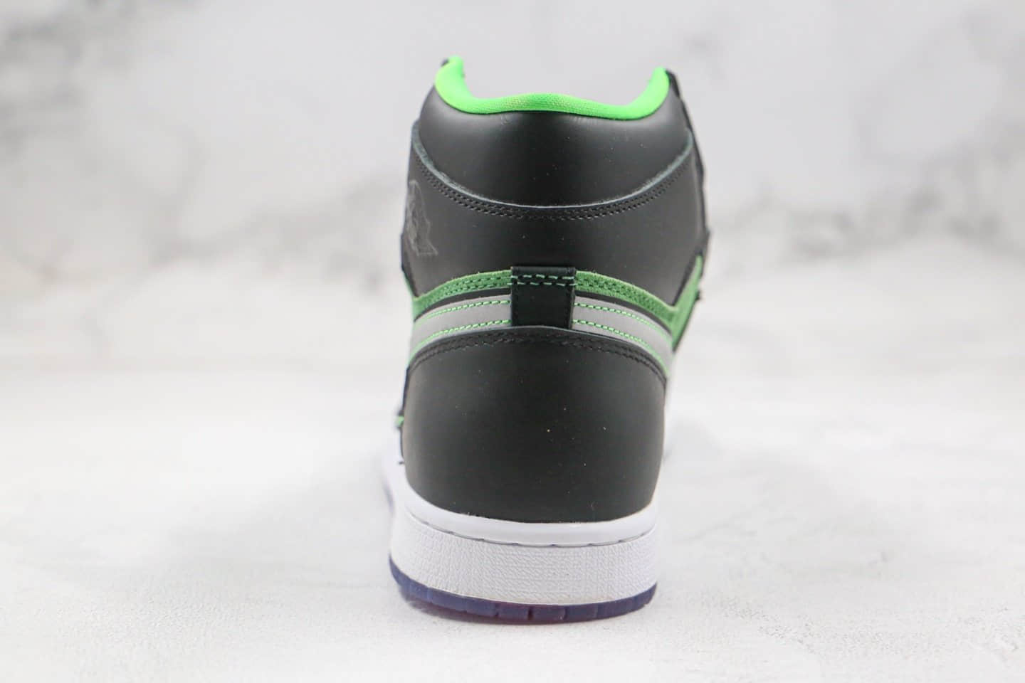 乔丹Air Jordan 1 High Zoom Rage Green公司级版本高帮AJ1黑绿色水晶底正确后跟定型 货号：CK6637-002