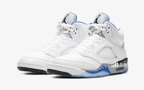 清爽白蓝配色！Air Jordan 5 “Hyper Royal”首度曝光！ 货号：DD0587-140