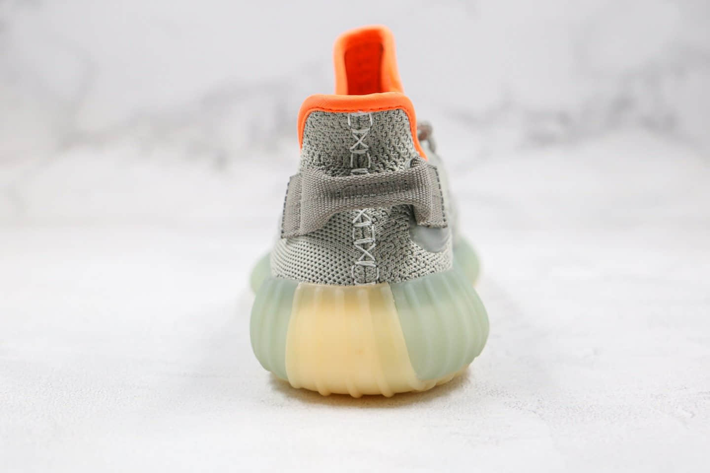 阿迪达斯adidas Yeezy 350 V3 white water drop公司级版本水滴夜光系列哈密瓜绿真巴斯夫爆米花大底 货号：FC9216