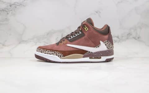 乔丹Air Jordan 3 Retro High OG纯原版本AJ3红棕倒钩原厂皮料区别市面一切版本 货号：626988-018