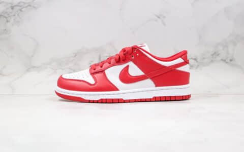 耐克Nike SB Dunk Low ST.JHONS纯原版本低帮肯塔基大学SB板鞋白红色原档案数据开发 货号：CU1727-100