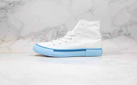 匡威Converse all star公司级高帮白蓝色帆布鞋原厂硫化大底原档案数据开发 货号：568805C