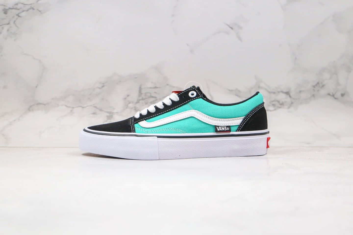 万斯Vans Old Skool Pro公司级版本低帮板鞋蓝黑色原盒原标