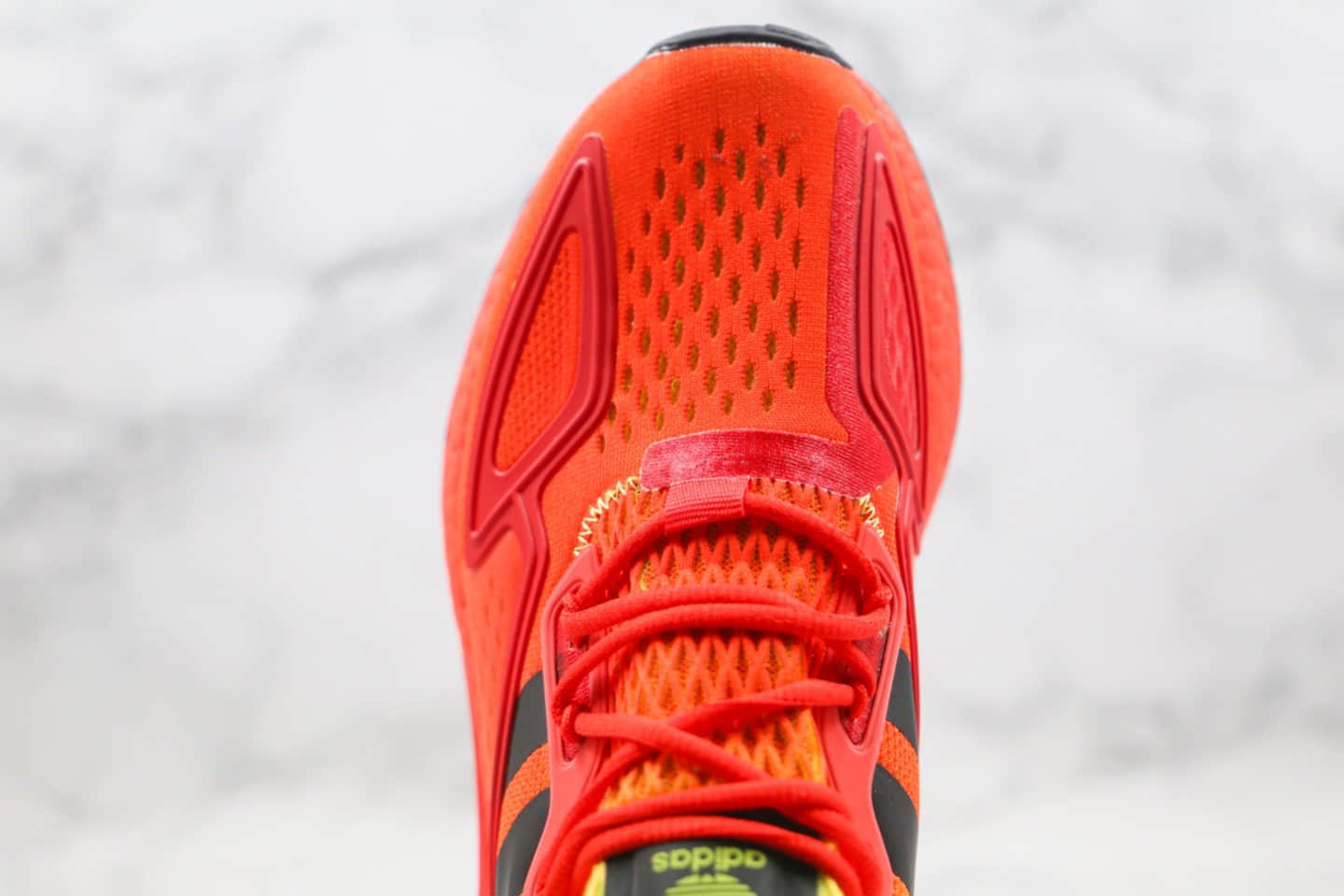 阿迪达斯Adidas Originals ZX 2K Boost纯原版本易烊千玺同款缓震跑鞋橙绿色内置真爆米花缓震 货号：FW0482