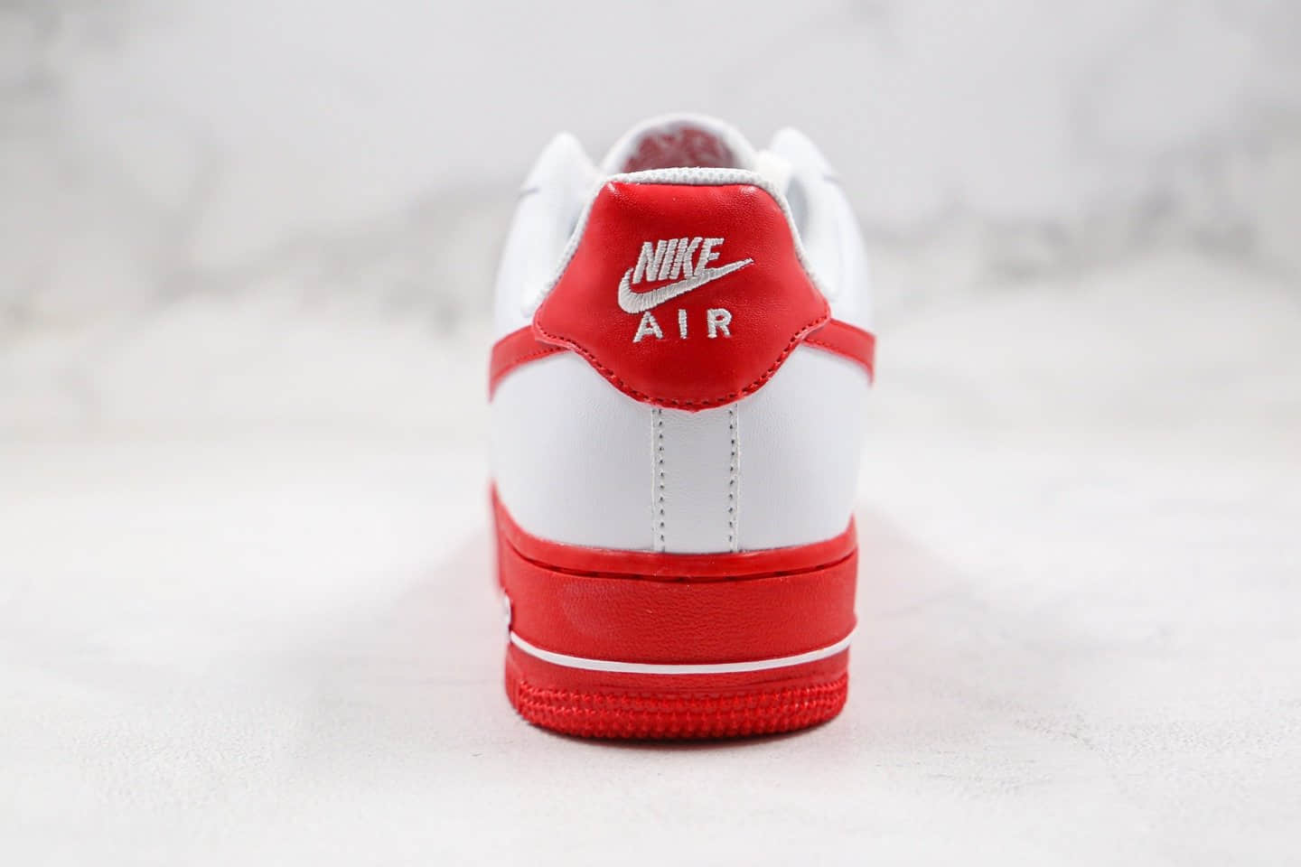 耐克Nike Air Force 1 Low University Red纯原版本低帮空军一号白红色板鞋内置气垫 货号：CK7663-102